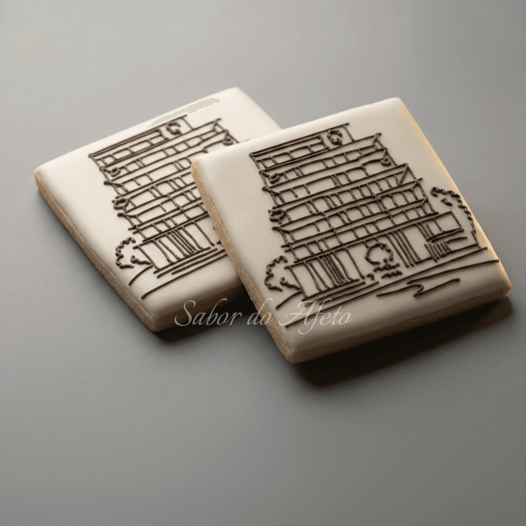 Biscoito Personalizado Rascunho de Obra - Biscoito artesanal Sabor do Afeto