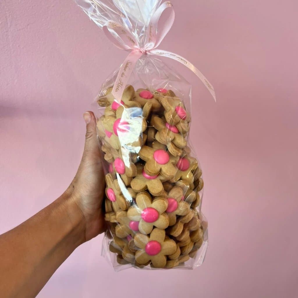 Florzinha Miolo Glacê - Biscoito artesanal Sabor do Afeto