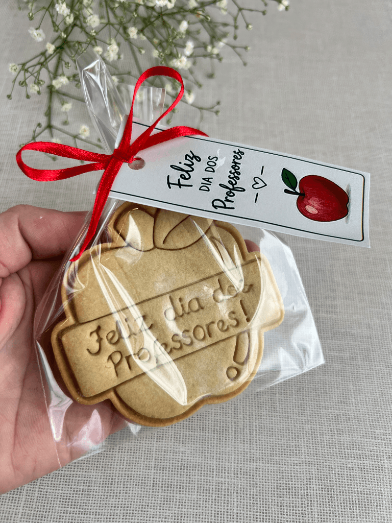 Feliz dia dos professores - Biscoito artesanal Sabor do Afeto
