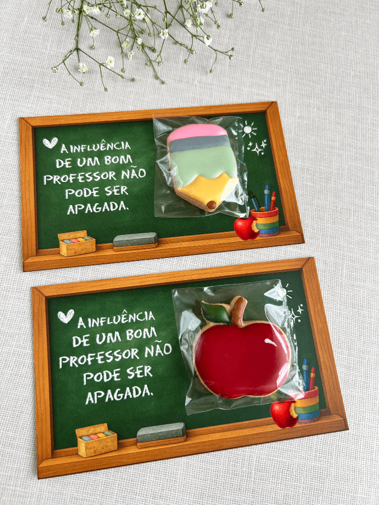 Card maçã - Biscoito artesanal Sabor do Afeto